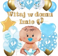 BALÓNKY uvítací set VITAJTE HOME banner NÁZOV BALÓNKY uvítací set VITAJTE HOME banner NÁZOV