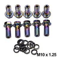 Viacfarebný štýl M10 x 1,25 mm 10 kusov Motocykel Viacfarebný štýl M10 x 1,25 mm 10 kusov Motocykel