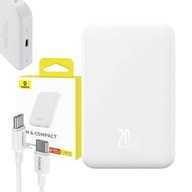 BASEUS MAGNETICKÁ BEZDRÔTOVÁ POWERBANKA INDUKTÍVNE NABÍJANIE 20W 5000MAH