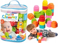 TAŠKA CLEMMY SOFT S BLOKMI 48 kusov 6m+ TAŠKA na clementoni TAŠKA CLEMMY SOFT S BLOKMI 48 kusov 6m+ TAŠKA na clementoni