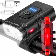 VÝKONNÁ LED CYKLISTICKÁ LAMPA CREE PREDNÁ ZADNÁ SADA NABÍJACIE USB VÝKONNÁ LED CYKLISTICKÁ LAMPA CREE PREDNÁ ZADNÁ SADA NABÍJACIE USB
