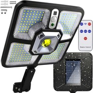 Solárna lampa 220 LED 15 COB Garden Street Twilight Motion Sensor Diaľkové ovládanie Solárna lampa 220 LED 15 COB Garden Street Twilight Motion Sensor Diaľkové ovládanie
