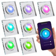 7x RÁMOVÉ HALOGÉNOVÉ OSVETLENIE STROPNÉ OSVETLENIE RGB ŽIAROVKA WIFI SMART OVLÁDANÁ 7x RÁMOVÉ HALOGÉNOVÉ OSVETLENIE STROPNÉ OSVETLENIE RGB ŽIAROVKA WIFI SMART OVLÁDANÁ