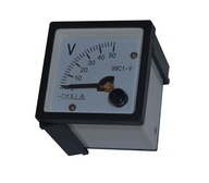 CP48 / 99C1-V Analógový panelový voltmeter 50V DC CP48 / 99C1-V Analógový panelový voltmeter 50V DC