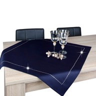 GLAMOUR dekoračný obrúsok 80x80 námornícka modrá + strieborná GLAMOUR dekoračný obrúsok 80x80 námornícka modrá + strieborná