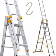 Hliníkový rebrík 3x8 ALOSS PROFI PLUS + ZDARMA