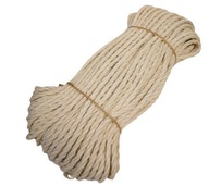 JUTOVÉ LANO, točené plachtárske lano, biele, 8mm, 10M JUTOVÉ LANO, točené plachtárske lano, biele, 8mm, 10M