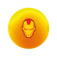 Žltá golfová loptička Volvik Marvel Iron Man