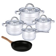 Odolné hrnce, indukcia, set nepriľnavých panvíc, Altom Design, 9 ks Odolné hrnce, indukcia, set nepriľnavých panvíc, Altom Design, 9 ks