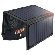 CHOETECH SKLADACIA SOLÁRNA NABÍJAČKA SOLÁRNA FOTOVOLTAICKÁ 19W 2X USB 2.4