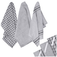 BAVLNENÉ KUCHYNSKÉ Utierky 100% SIVÁ ABSORBNÉ 45x70 UTERÁKY SADA 3ks BAVLNENÉ KUCHYNSKÉ Utierky 100% SIVÁ ABSORBNÉ 45x70 UTERÁKY SADA 3ks