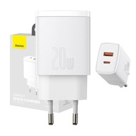 SIEŤOVÁ NABÍJAČKA BASEUS CUB USB-A USB-C QC 3.0 PD 3.0 5V 3A SIEŤOVÁ NABÍJAČKA BASEUS CUB USB-A USB-C QC 3.0 PD 3.0 5V 3A