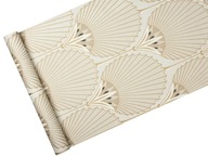 Art-deco tapeta BÉŽOVÁ, zlaté palmové listy Art-deco tapeta BÉŽOVÁ, zlaté palmové listy