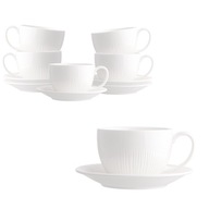 6x šálka s podšálkou Alessia šálky 250ml 6x šálka s podšálkou Alessia šálky 250ml