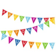 BANNER vlajky ABECEDA ŠKOLA začiatok školy abc BANNER vlajky ABECEDA ŠKOLA začiatok školy abc