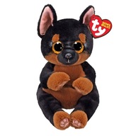 TY Beanie Bellies FRITZ maskot pes čierno-hnedý 15cm 41298 TY Beanie Bellies FRITZ maskot pes čierno-hnedý 15cm 41298