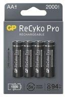 Batérie GP ReCyko Pro AA 2000mAh 4 ks.