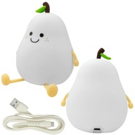 Farebná LED nočná lampa pre deti Pear Touch Time Delay Farebná LED nočná lampa pre deti Pear Touch Time Delay