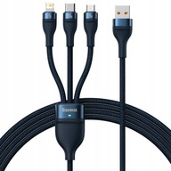 Kábel Baseus 3v1 USB-C Lightning 100W 1.2 Kábel Baseus 3v1 USB-C Lightning 100W 1.2