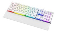 Krux Frost RGB strieborno-biela USB membránová herná klávesnica