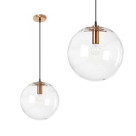 SKLENENÁ GUĽOVÁ ZÁVISNÁ LAMPA ROSE GOLD LASSI 30CM SKLENENÁ GUĽOVÁ ZÁVISNÁ LAMPA ROSE GOLD LASSI 30CM