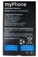 ORIGINÁLNA batéria MyPhone Maestro BS-26 1000mAh