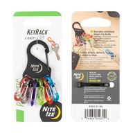 Niteize KEYRACK S-BINER Black KRK2-01-R6
