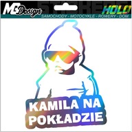 Nálepka na okno KAMILA ON BOARD HOLOGRAM Nálepka na okno KAMILA ON BOARD HOLOGRAM