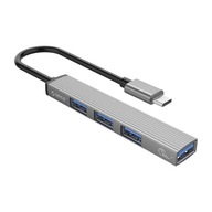 Orico kovový rozbočovač USB-C 4 porty USB-A 3.1 Gen1
