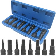 NÁRAZOVÉ ZÁSUVKY 1/2'' 8el HEX SADA HEX 5-19mm NÁRAZOVÉ ZÁSUVKY 1/2'' 8el HEX SADA HEX 5-19mm