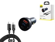 BASEUS VÝKONNÁ 65W PD QC USB-C nabíjačka do auta BASEUS VÝKONNÁ 65W PD QC USB-C nabíjačka do auta