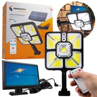 Pouličné svietidlo 150 W 1000 lm solárne s káblom
