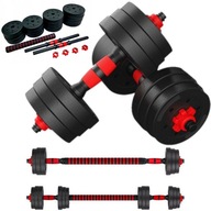 INPOWER NASTAVITEĽNÉ ČINKY 2 x 15 KG + BAR = 30 KG ČINKA SET