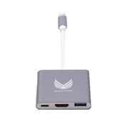 Adaptér 3v1 HUB USB-C HDMI 4K MacBook