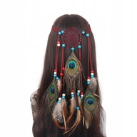 Čelenka s chumáčom PEACOCK DREAMCATCHER A7 Čelenka s chumáčom PEACOCK DREAMCATCHER A7