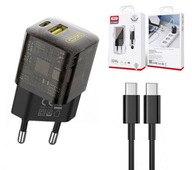 USB-C PD 30W QC 18W kocka nabíjačka + kábel USB-C PD 30W QC 18W kocka nabíjačka + kábel