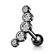 NÁUŠNICE TRAGUS HELIX ušná CHRUBKA 1,2/6/4 NÁUŠNICE TRAGUS HELIX ušná CHRUBKA 1,2/6/4