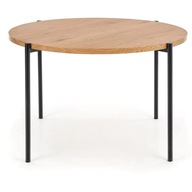 Loft MODE Priemyselný okrúhly stôl, čierny dub