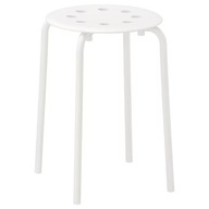 IKEA MARIUS Taburetka, taburetka, BIELA ​​45 cm