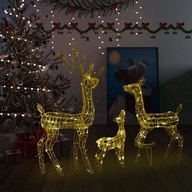 vidaXL Christmas Reindeer Acrylic 300 Warm vidaXL Christmas Reindeer Acrylic 300 Warm