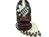 Hollywood PRO-625 káblový kanál x6 RCA Cinch Hollywood PRO-625 káblový kanál x6 RCA Cinch