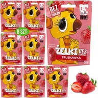 BE RAW KIDS zdravé STRAWBERRY jahodové želé 8x BE RAW KIDS zdravé STRAWBERRY jahodové želé 8x