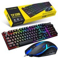 SET HERNÁ KLÁVESNICA A RGB MYŠ PRE HRÁČOV SET HERNÁ KLÁVESNICA A RGB MYŠ PRE HRÁČOV