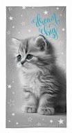 Plážová osuška 70x140 Cat Grey Plážová osuška 70x140 Cat Grey