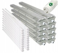 10x Hermetické svietidlo 120cm + LED žiarivky 10x Hermetické svietidlo 120cm + LED žiarivky