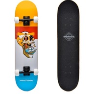 Drevený skateboard Meteor Scull farebný 22674