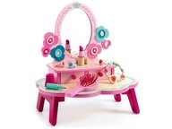 Drevený toaletný stolík pre dievča, ružový Djeco
