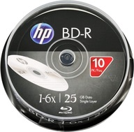 Blu-ray disk HP BD-R 25 GB koláč 10 kusov