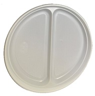 Jednorazový plastový tanier, 2-dielny, 2-dielny, 2-dielny