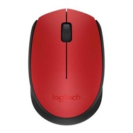 Myš Logitech M171, 1000 DPI, 2,4 [GHz], optická, 3 triedy, bezdrôtová, červená